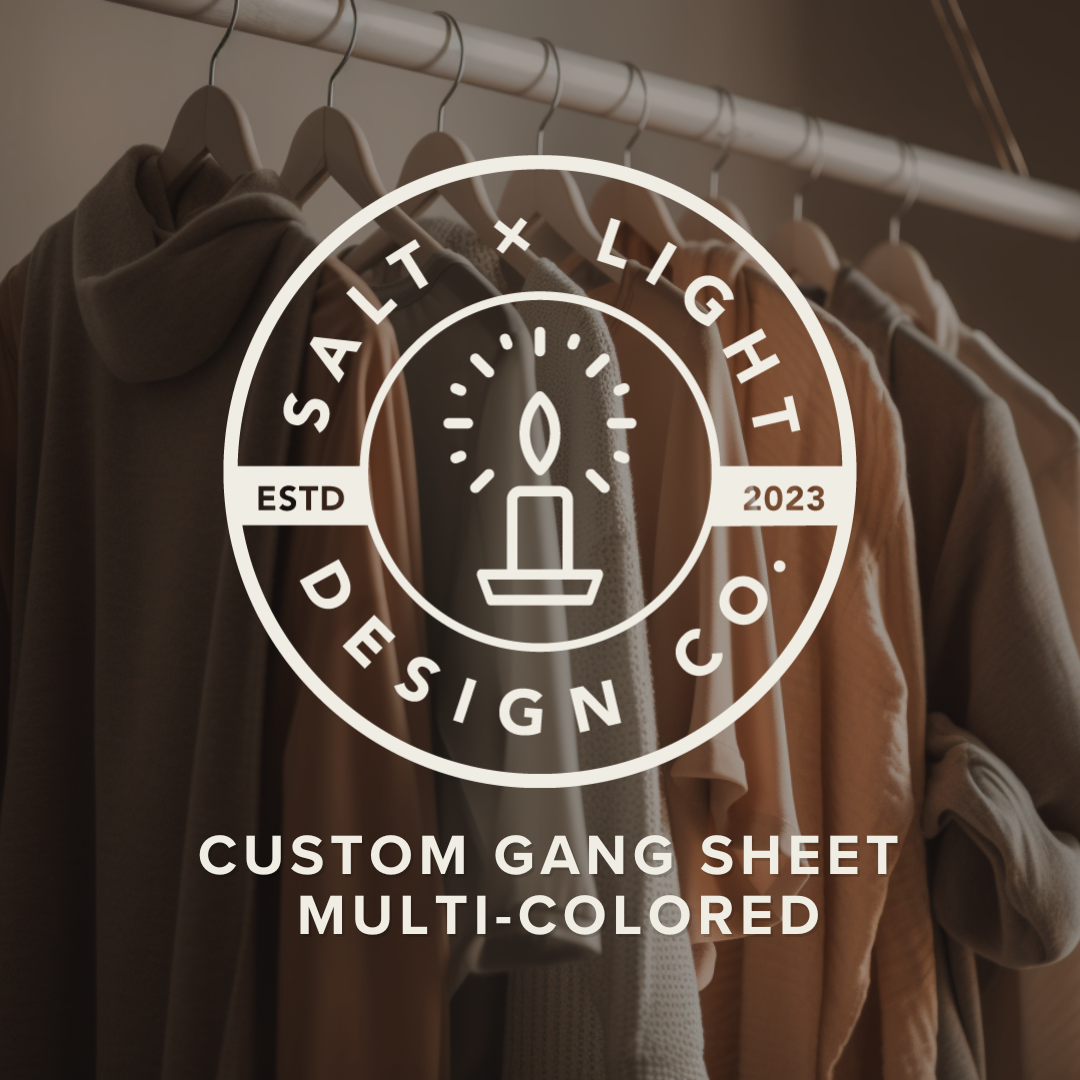 Custom Gang Sheet - Multi-Colored